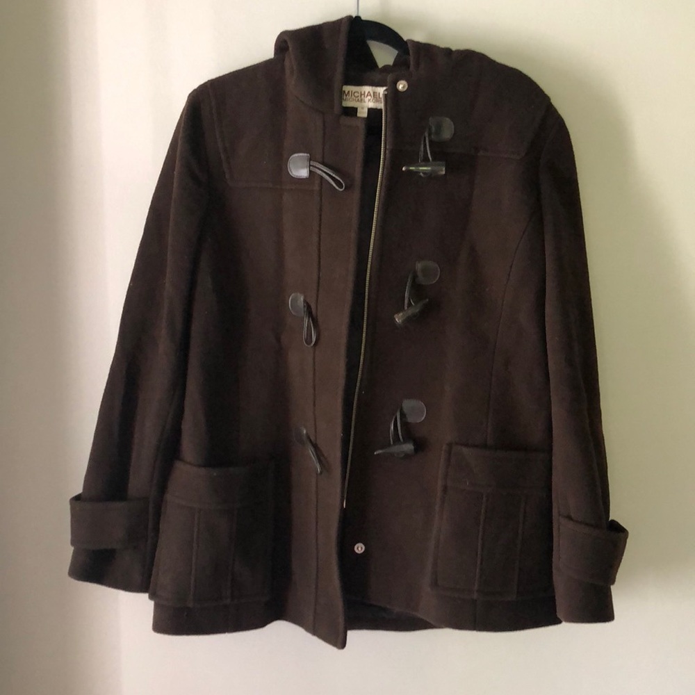 Wool, Hooded Michael Kors Coat